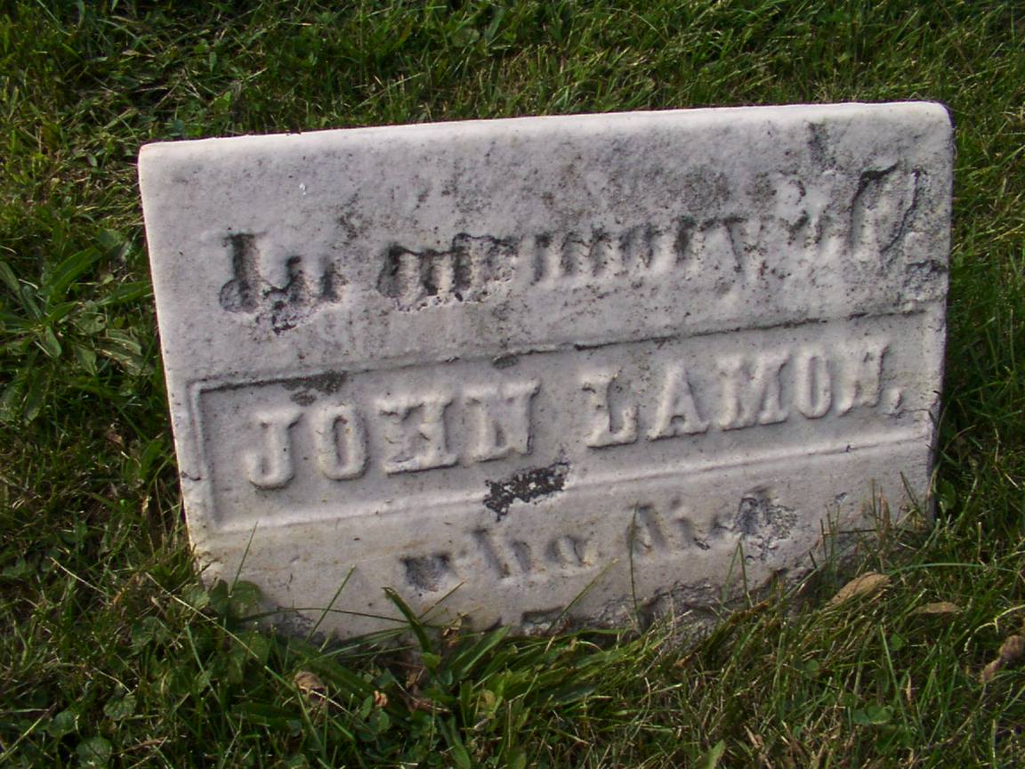 Gravesite of John E. Lamon