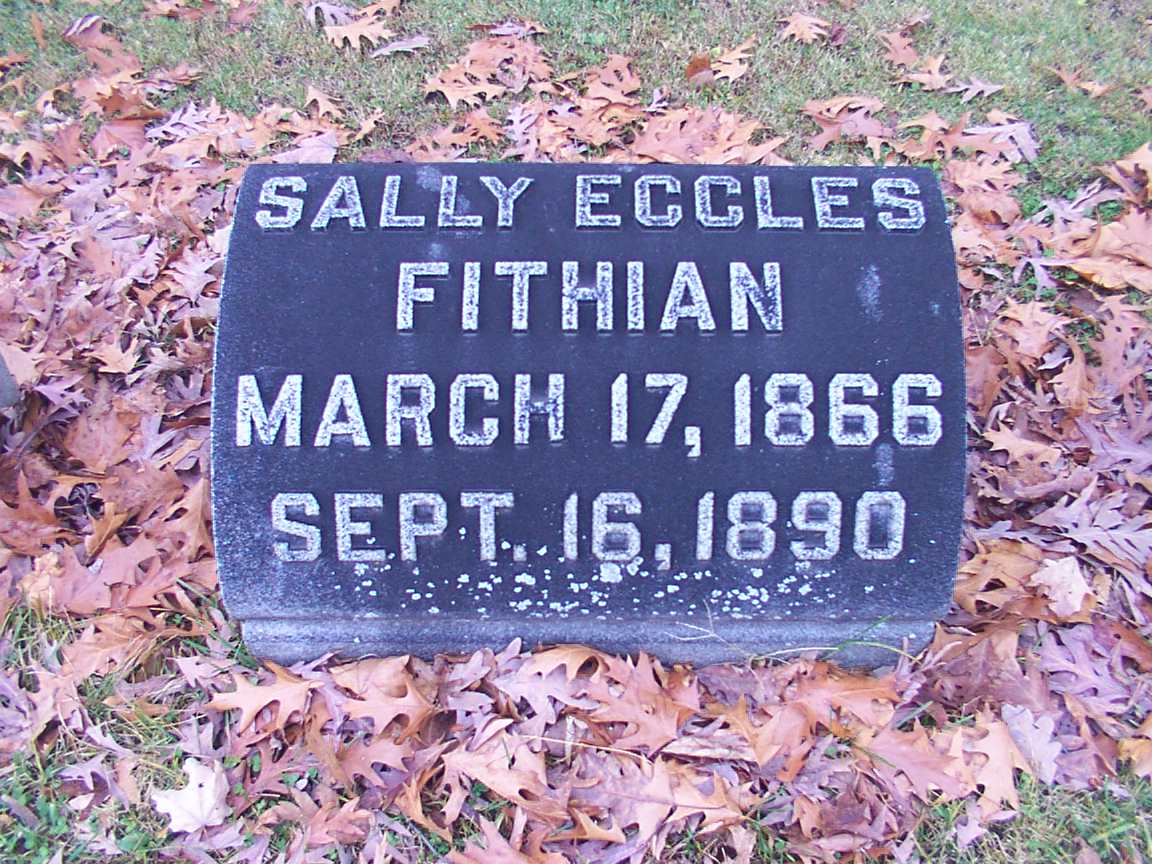 Sally Eccles Fithian Grave