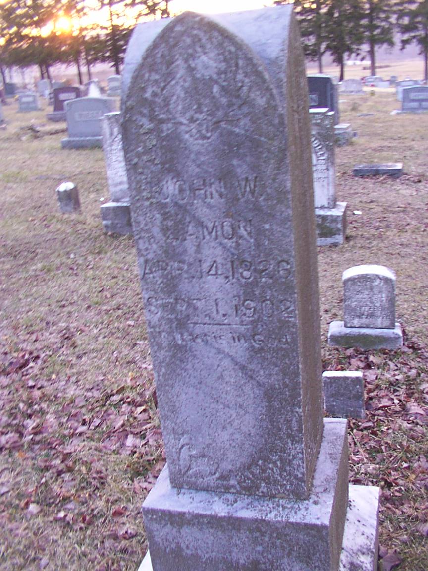 Gravesite of John W Lamon